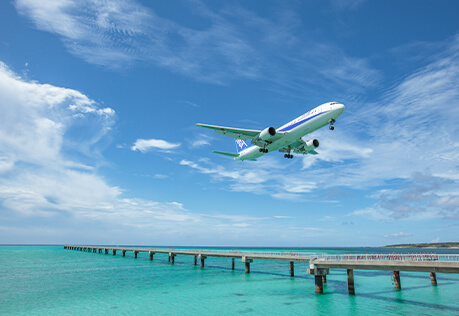 飛行機旅行＋宿